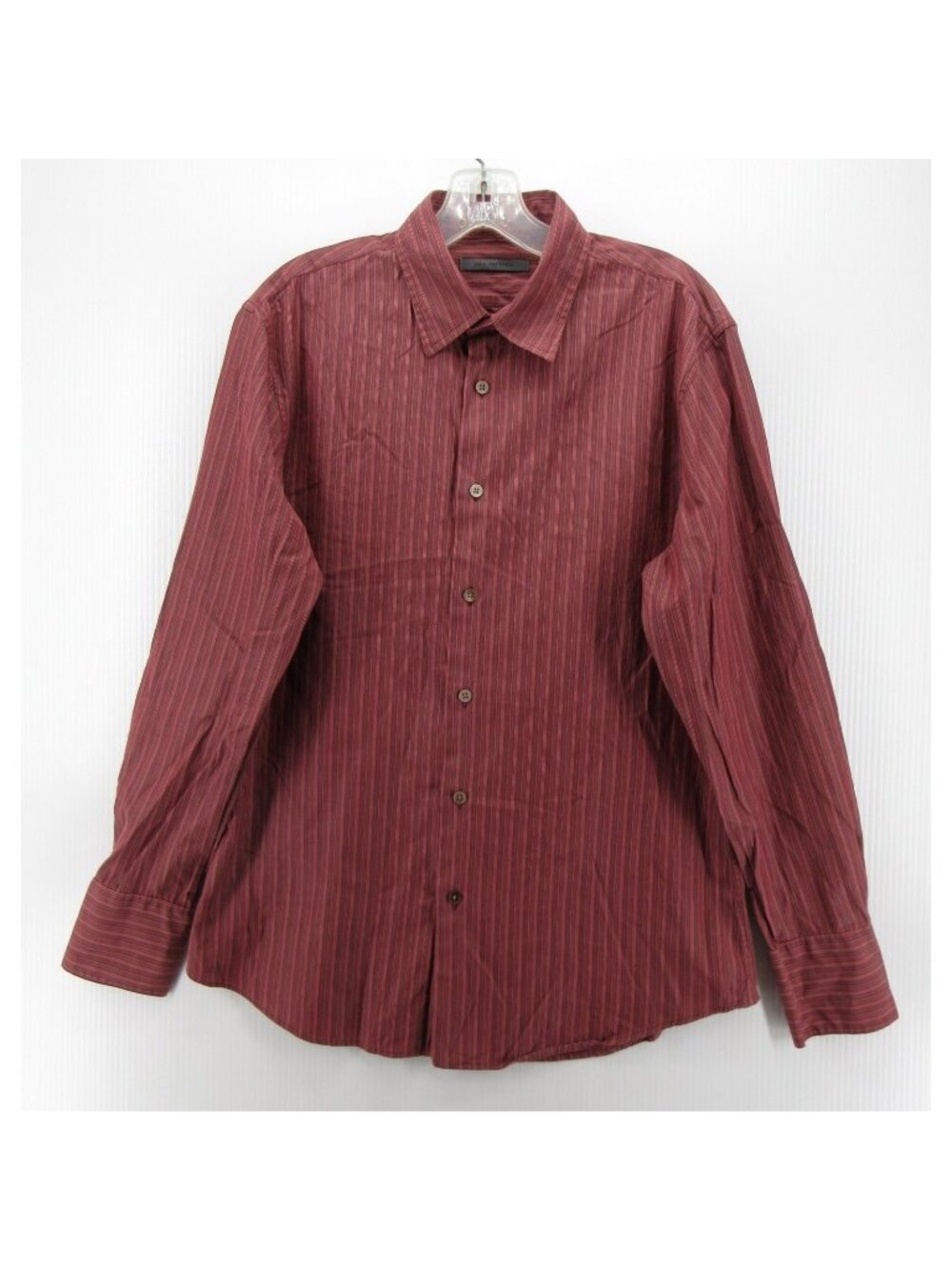 John Varvatos Shirt Medium Button Down Striped Preppy Classic Woven